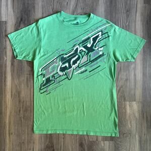 Vintage Y2K Fox Racing T-Shirt Men's Size S Green 2000s Motocross